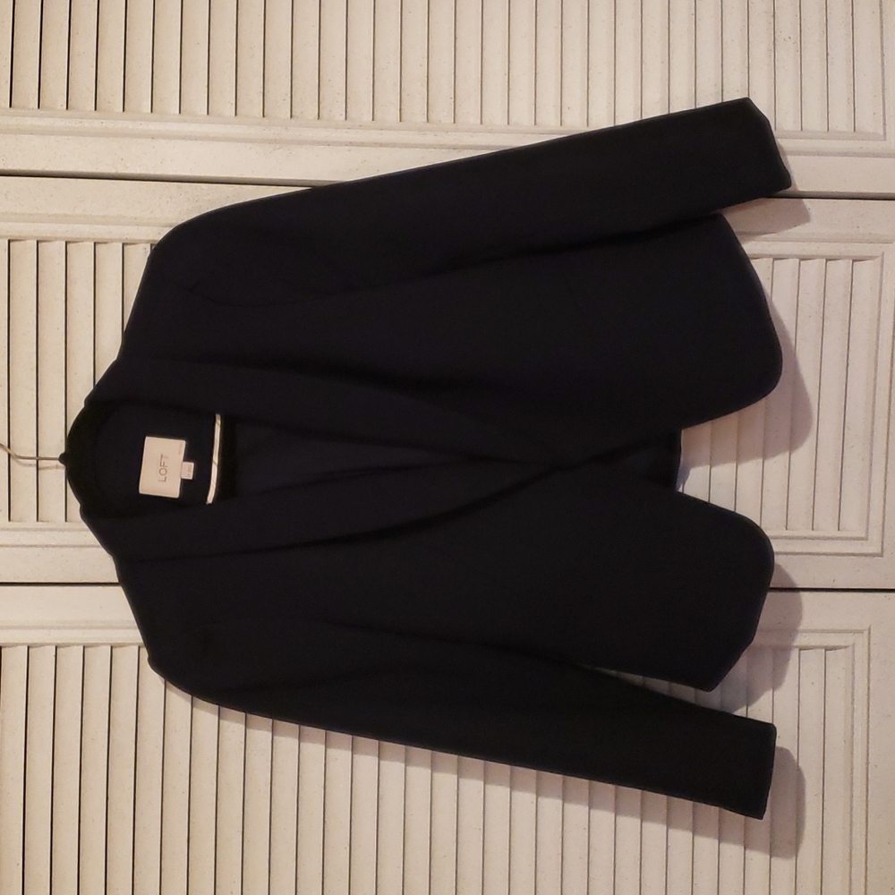 Ann Taylor Loft 6P Navy Blazer
